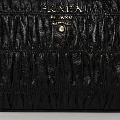Prada Nappa Gaufre Shoulder Bag Black 8 of 10