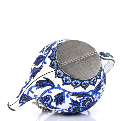 Judith Leiber Ming Crystal Teapot Clutch Cobalt 3 of 4