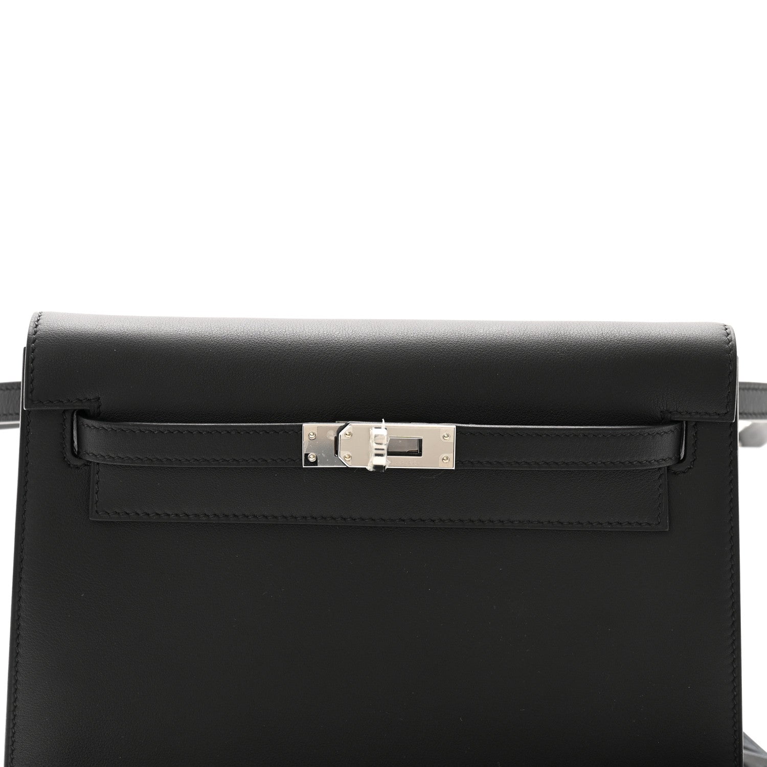 Hermes Swift Kelly Danse Anate Fringed Belt Bag Black 8 of 11