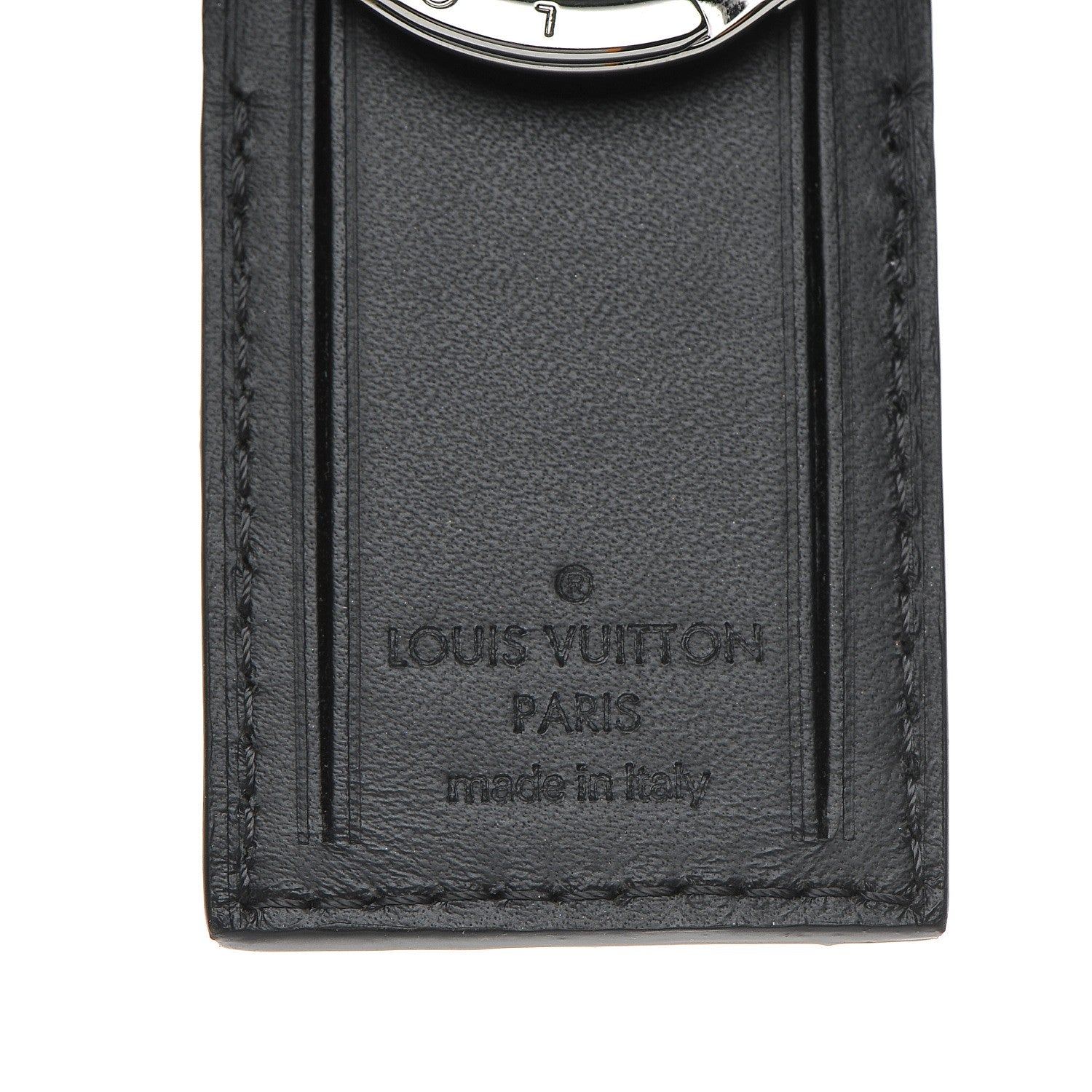 Louis Vuitton Damier Graphite My Travel Tag Bag Charm and Key Holder Burgundy 4 of 7