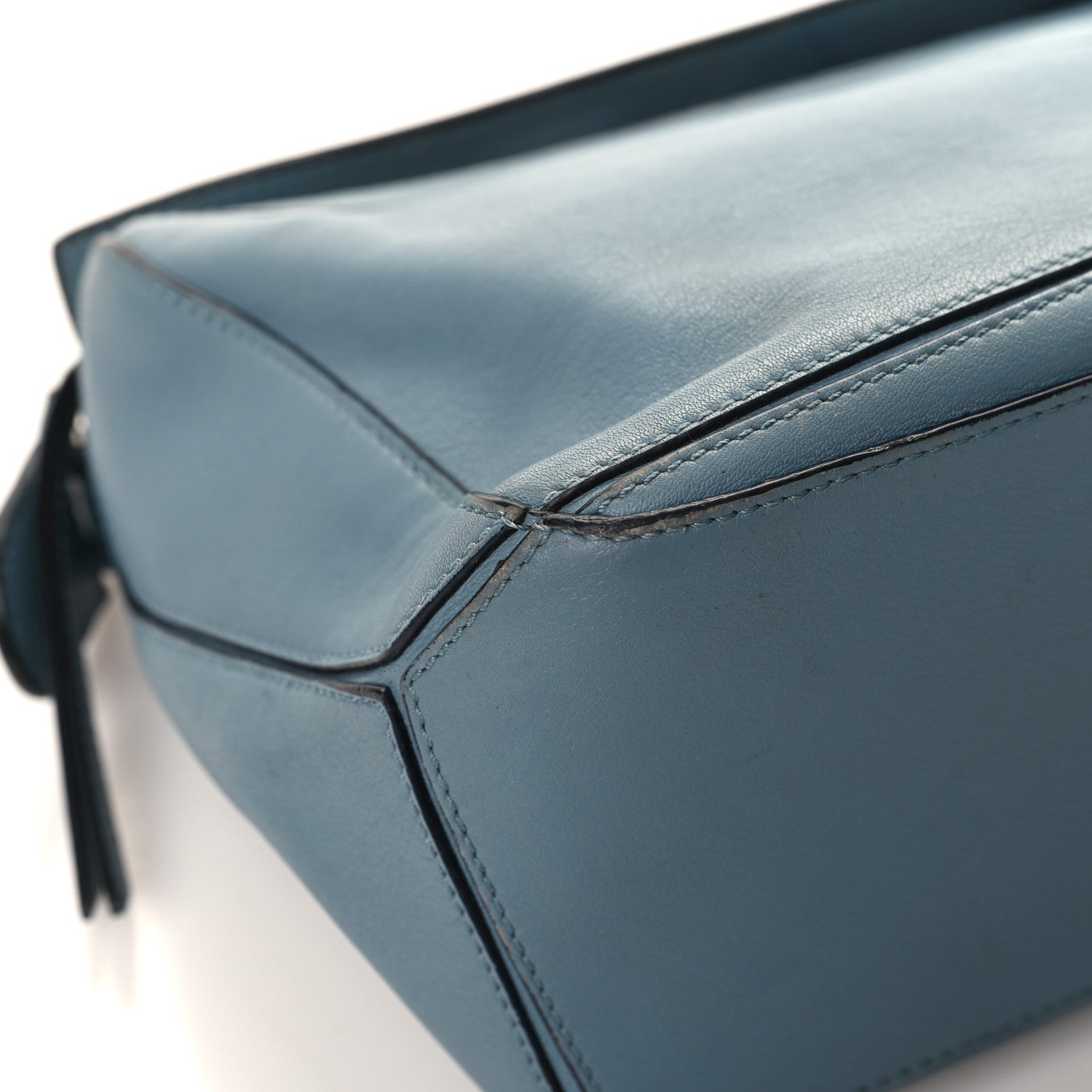 Loewe Calfskin Small Puzzle Bag Stone Blue 9 of 13