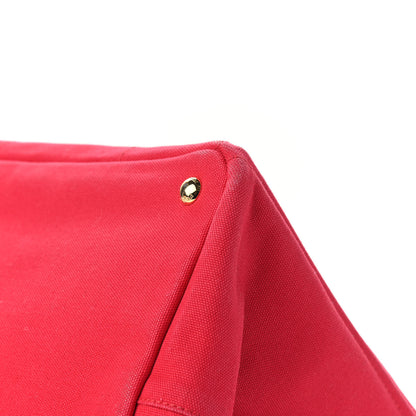 Prada Canapa Logo Shopping Tote Rosso 7 of 10