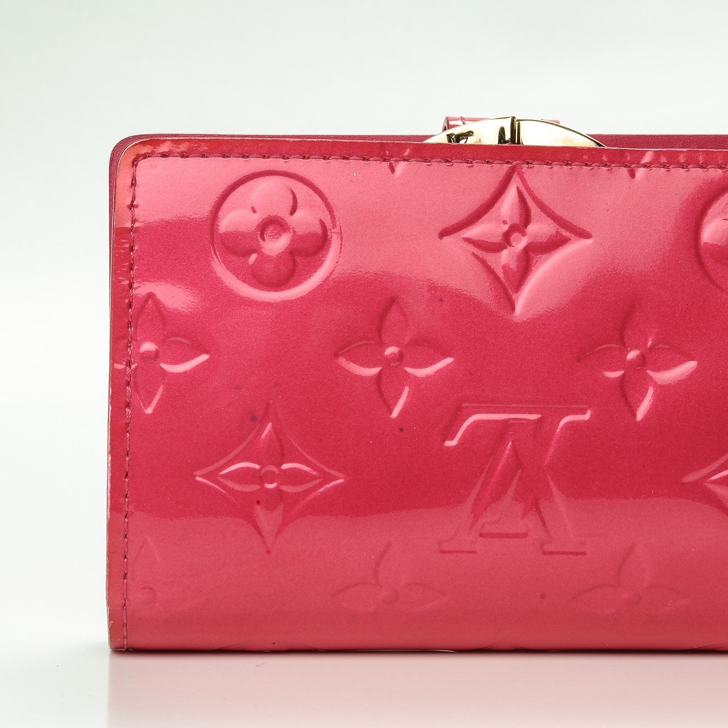 Louis Vuitton Vernis French Purse Wallet Rose Pop 8 of 8