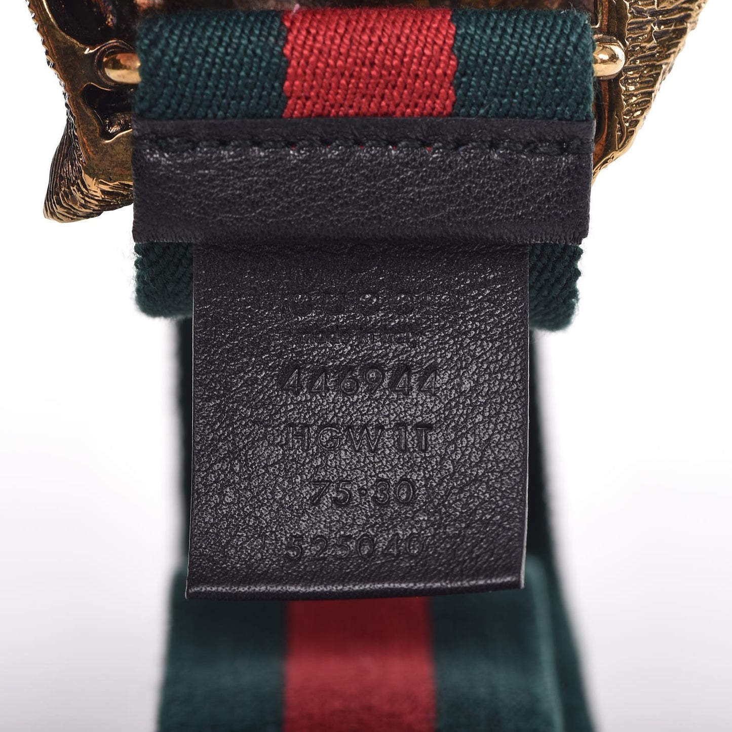 Web Feline Buckle Belt 75 30 Green Red
