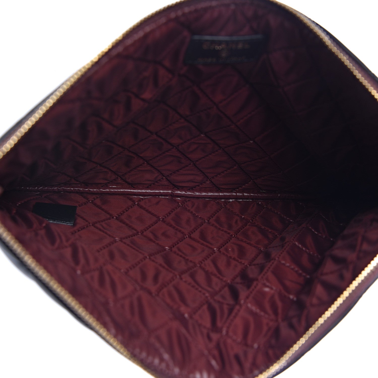 Chanel Lambskin Quilted Medium Cosmetic Case Black 5 of 12