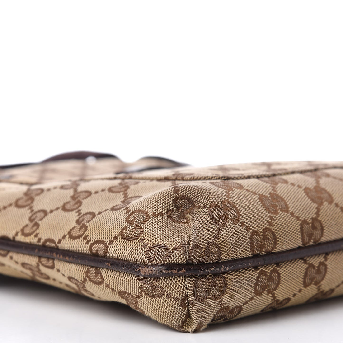 GG Plus Monogram Small Flat Messenger Bag Dark Brown