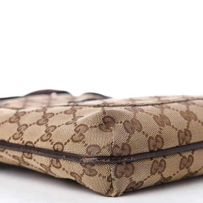Gucci GG Plus Monogram Small Flat Messenger Bag Dark Brown 6 of 14