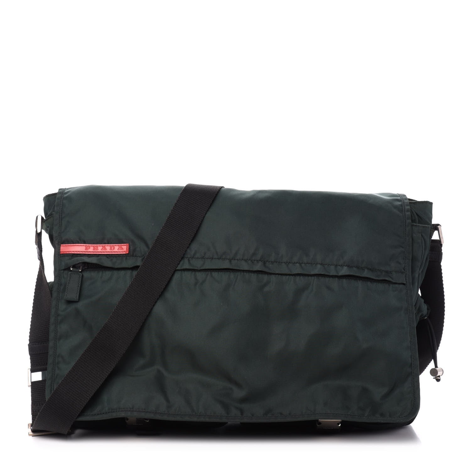 Prada Nylon Sport Messenger Bag Green 1 of 11