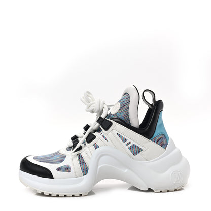 Louis Vuitton Calfskin Pop LV Archlight Sneakers 37 Blue 1 of 7