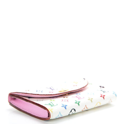 Louis Vuitton Monogram Multicolor Business Card Holder White Litchi 4 of 8