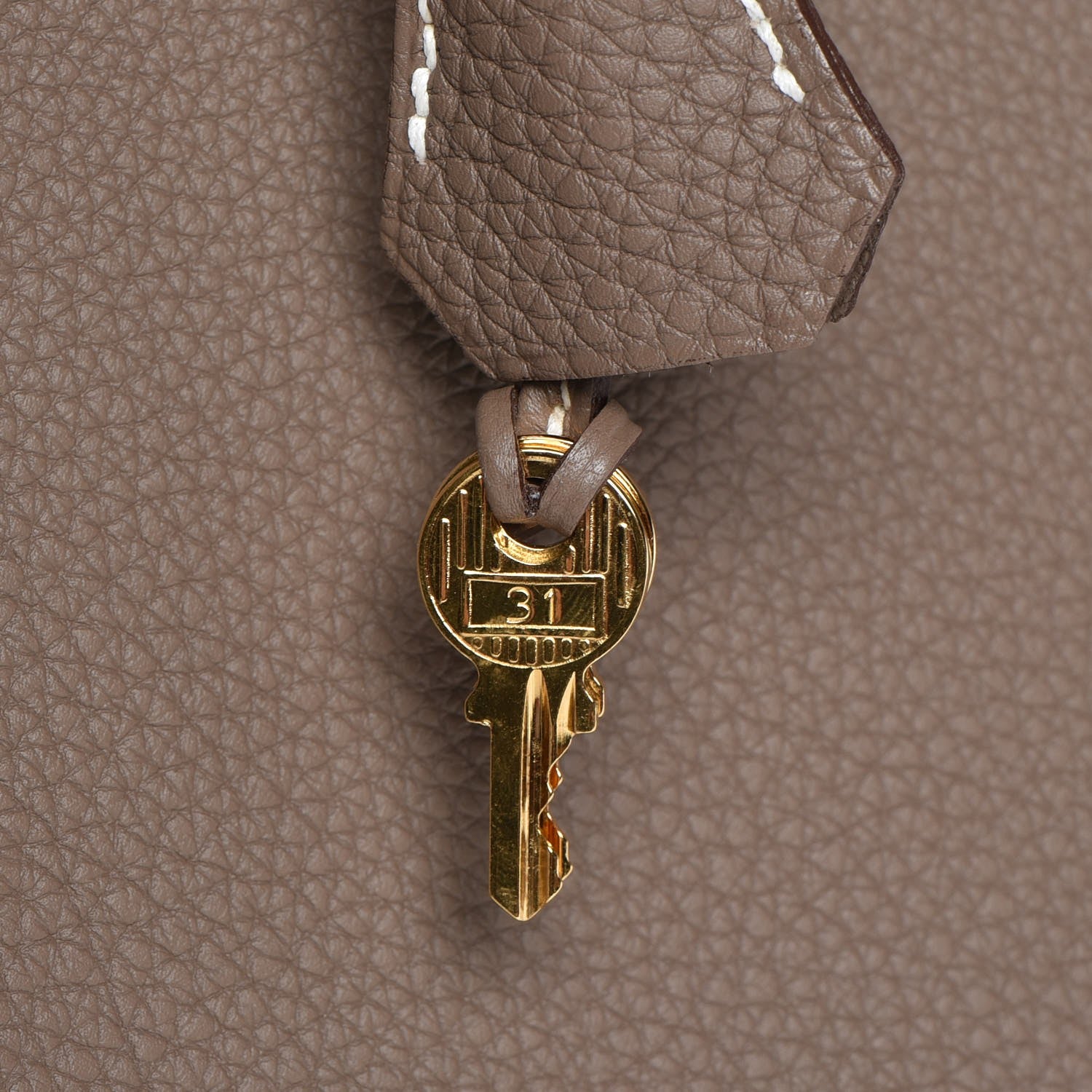 Hermes Togo Kelly Retourne 35 Etoupe 23 of 34