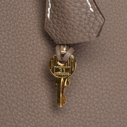 Hermes Togo Kelly Retourne 35 Etoupe 23 of 34