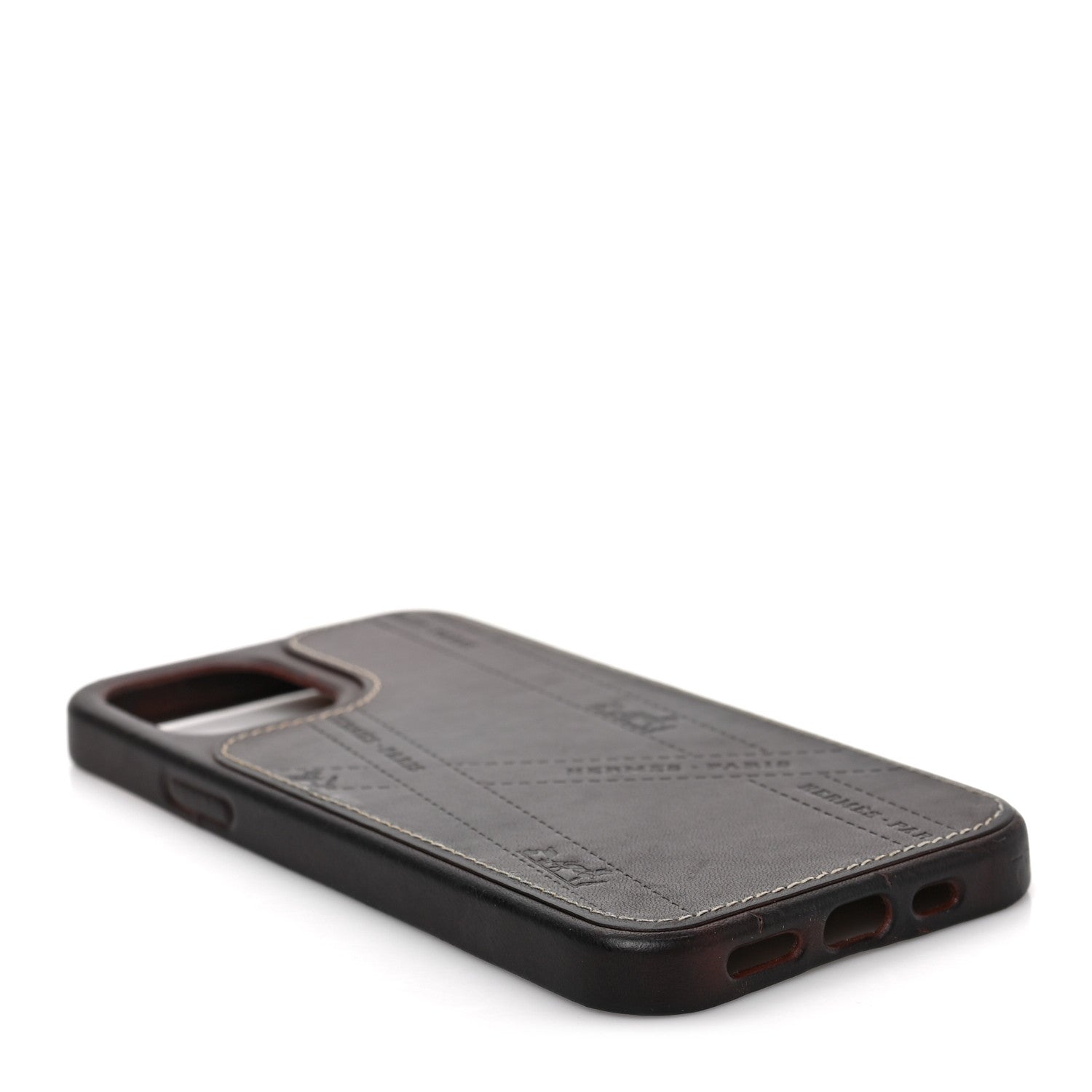 Hermes Barenia Bolduc iPhone 12/12 Pro Case Fauve 4 of 6