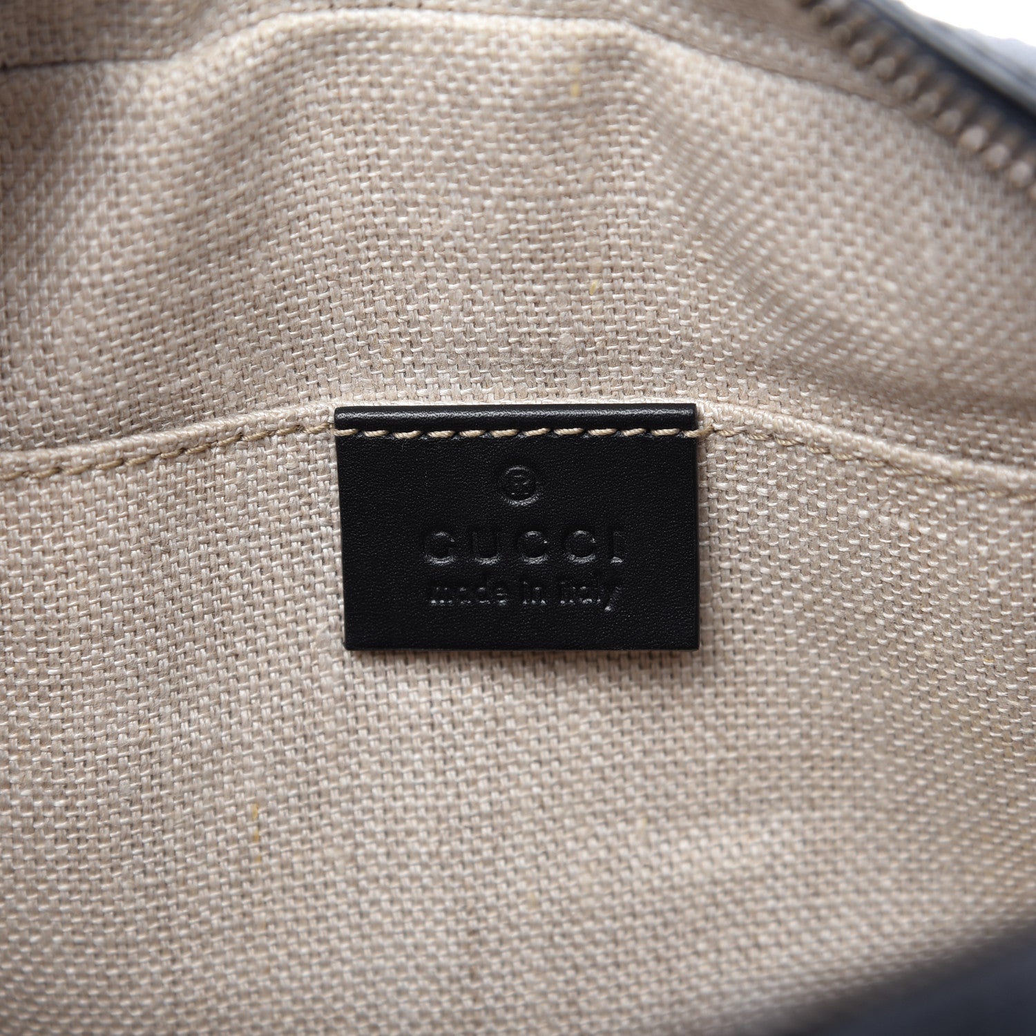 Gucci Calfskin Web Small Webby Bee Shoulder Bag Black 8 of 9