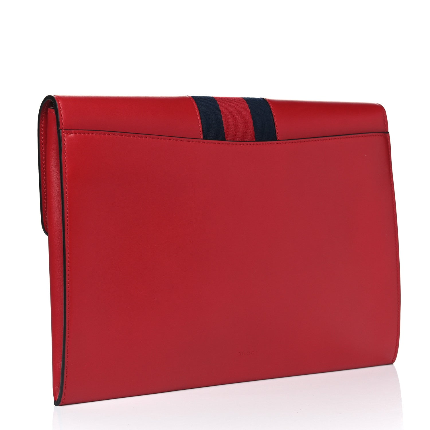 Gucci Calfskin Maxi Sylvie Clutch Red 2 of 4
