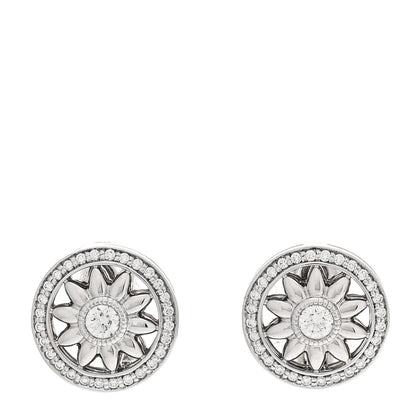 Harry Winston Platinum Diamond Winston Gates Earrings 1 of 5