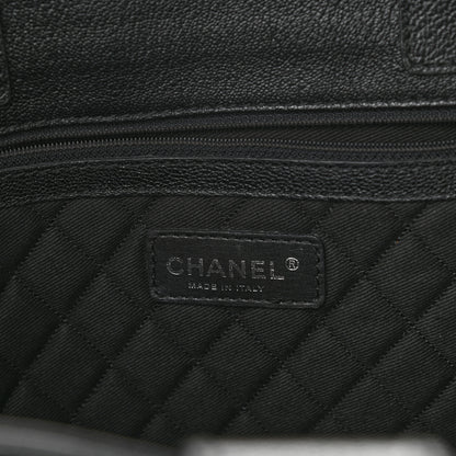 Chanel Goatskin Perforated Large CC Tote Black 6 of 13