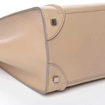 Celine Goatskin Mini Luggage Sand 8 of 9