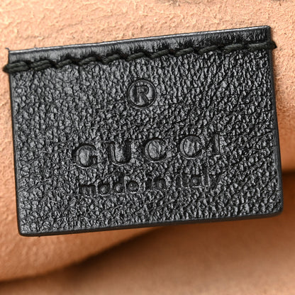 Gucci Azalea Calfskin Matelasse Diagonal Torchon GG Marmont Zip Pouch Black Romantic Cerise 6 of 11