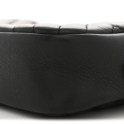 Chanel Calfskin Diagonal Chevron Quilted Tassel Camera Case Black 10 of 10