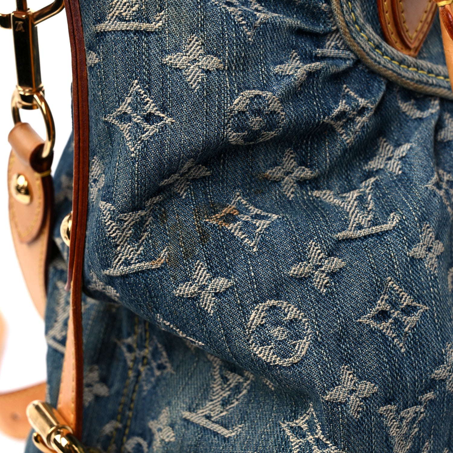 Louis Vuitton Denim Neo Cabby GM Blue 17 of 19