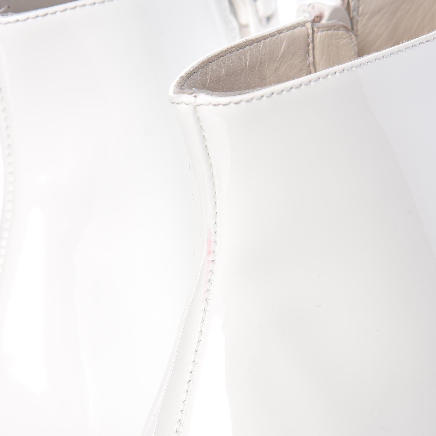 Christian Louboutin Patent Hilconico 85 Booties 39 White 9 of 9