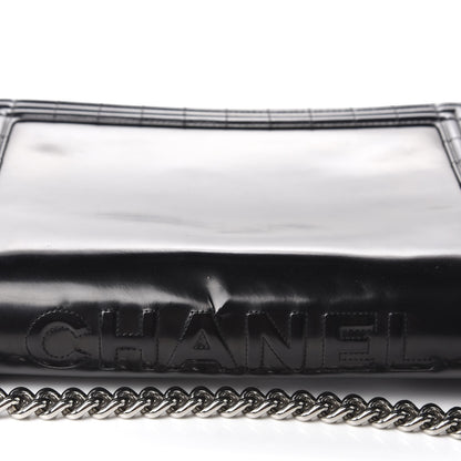 Chanel Glazed Calfskin Large Boy Flap Black 8 of 12