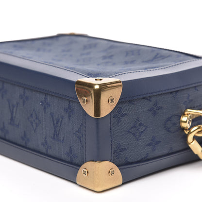 Louis Vuitton Denim Monogram Soft Trunk Navy 8 of 9