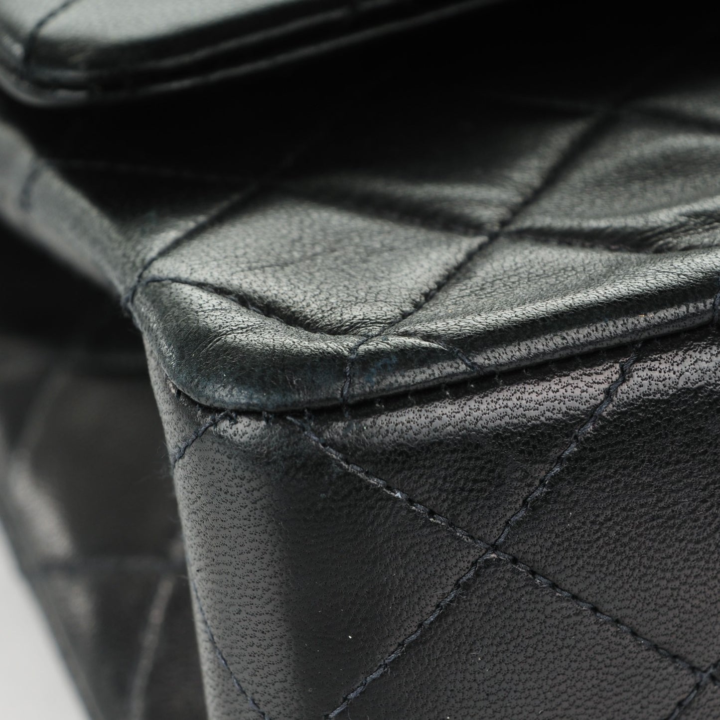 Lambskin Quilted Small Double Flap Black