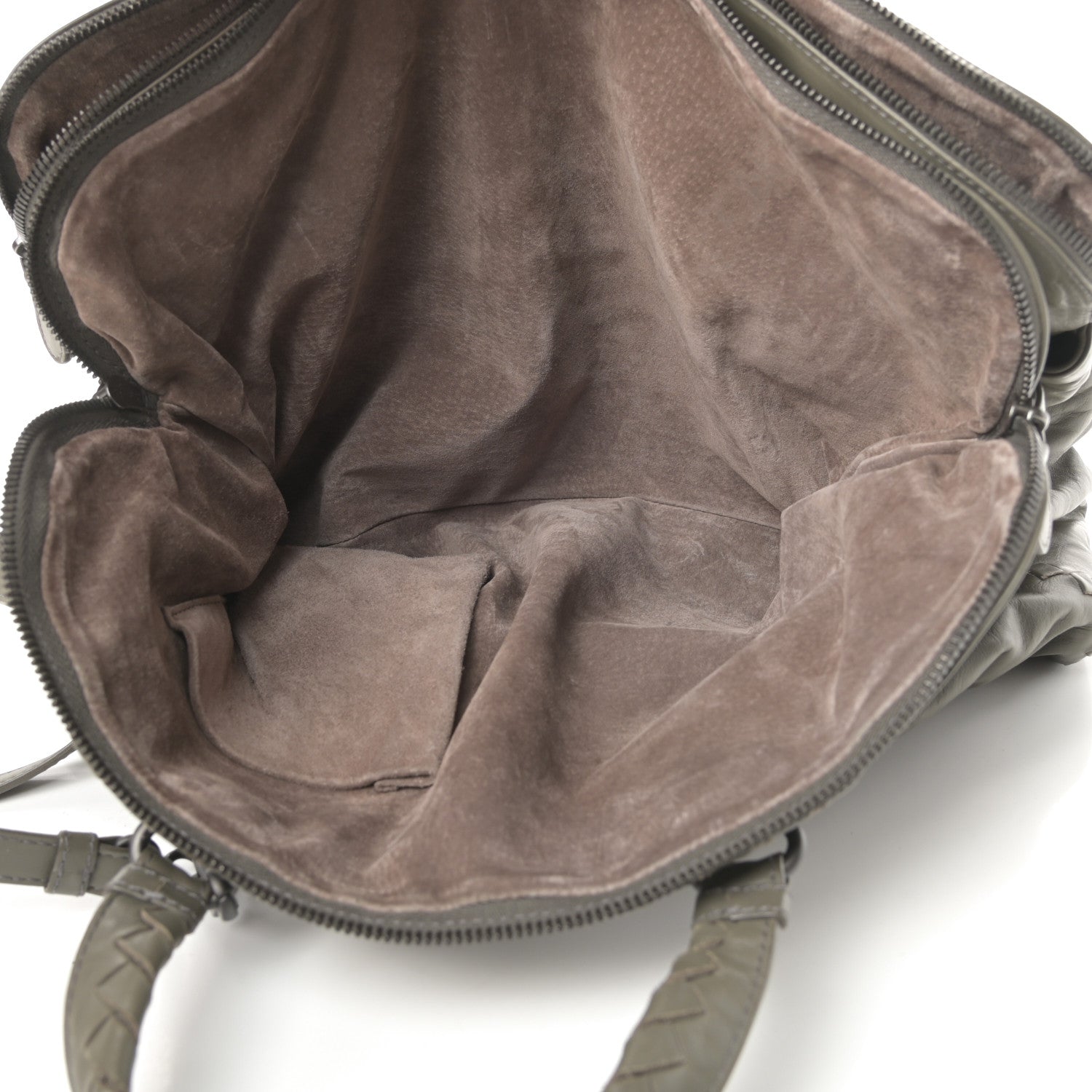 Bottega Veneta Calfskin Intrecciato Large Leggero Tote Kaki Fondente 7 of 14