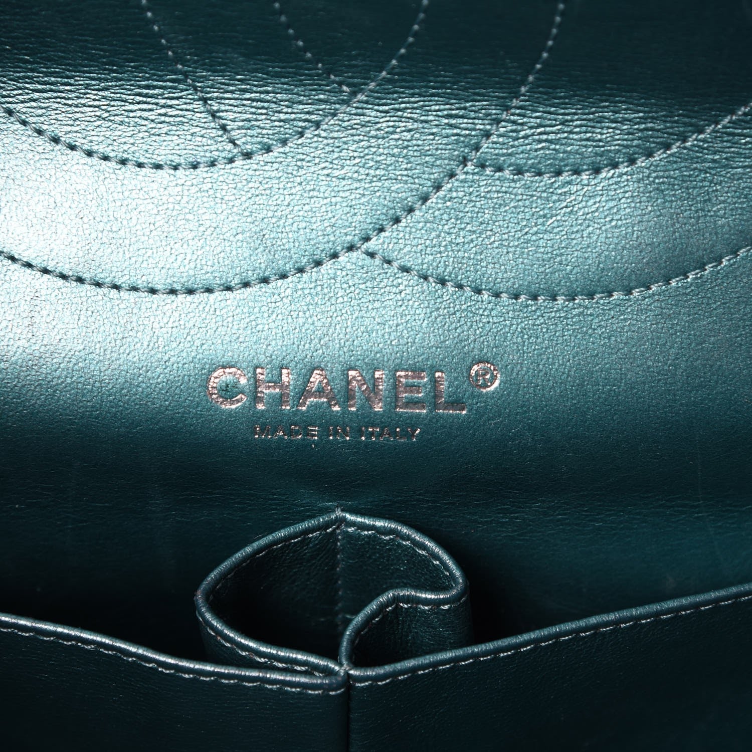 Chanel Metallic Calfskin Quilted 2.55 Reissue 227 Flap Turquoise 6 of 7