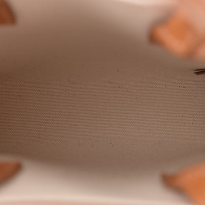 Celine Canvas Calfskin Mini Vertical Cabas Natural Tan 5 of 9