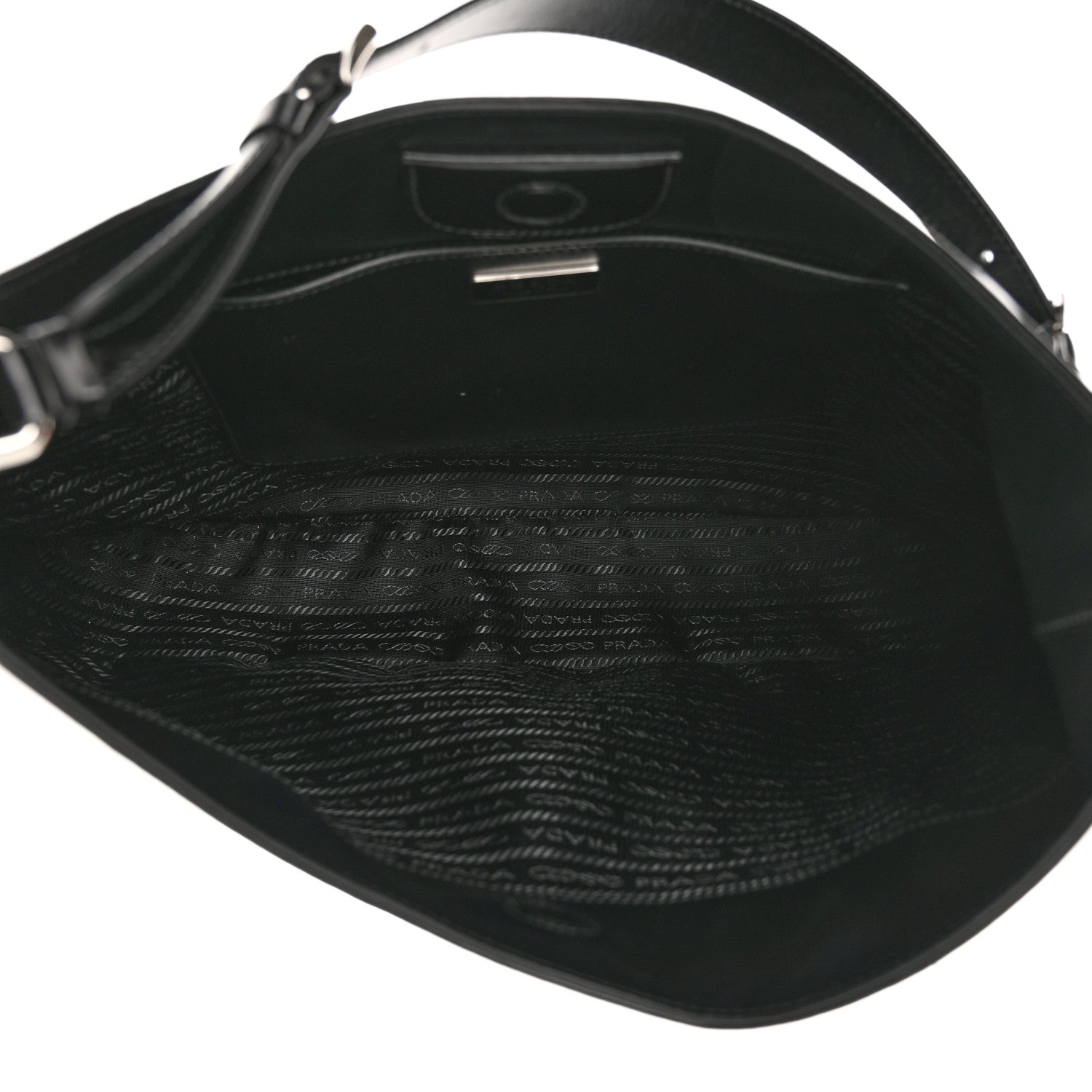 Prada Spazzolato Maxi Cleo Adjustable Strap Shoulder Bag Black 6 of 10