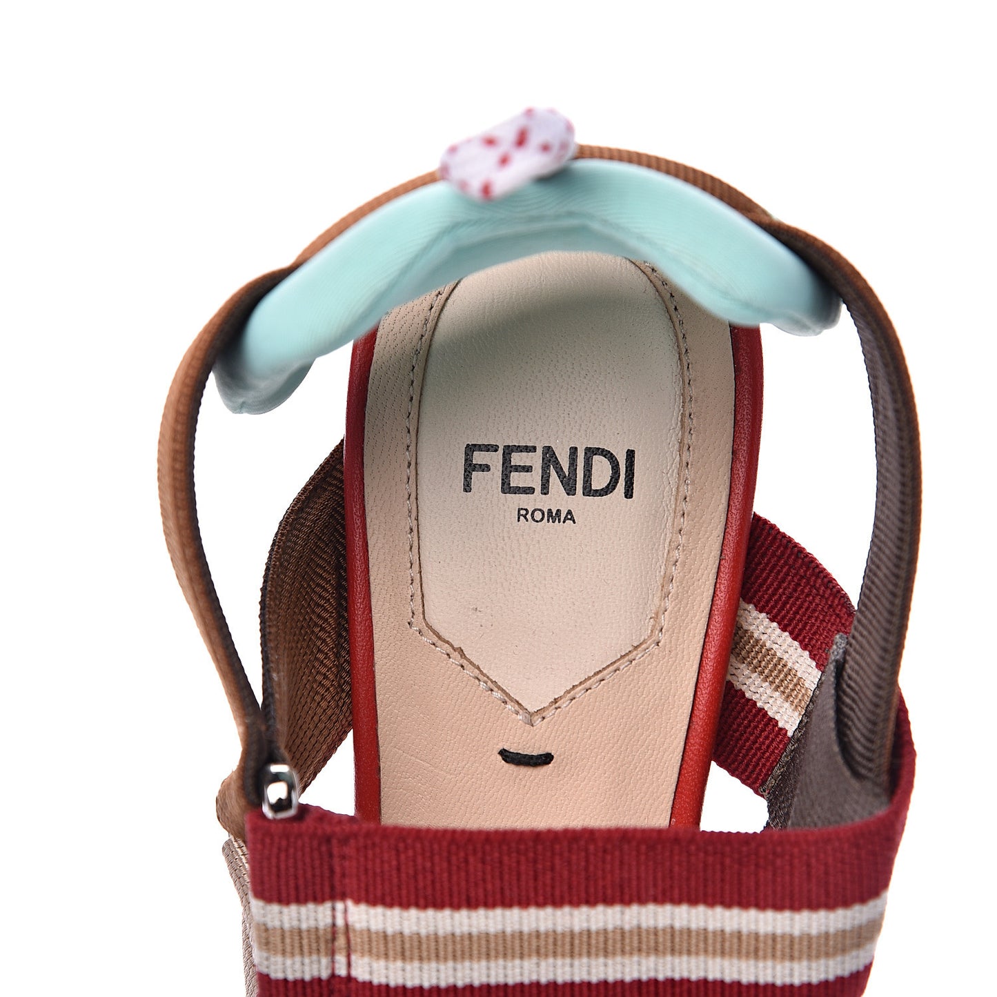 Technical Mesh FF Colibri High-Heel Slingback Pumps 36.5 Tobacco Moro Cipria Papavero Camelia