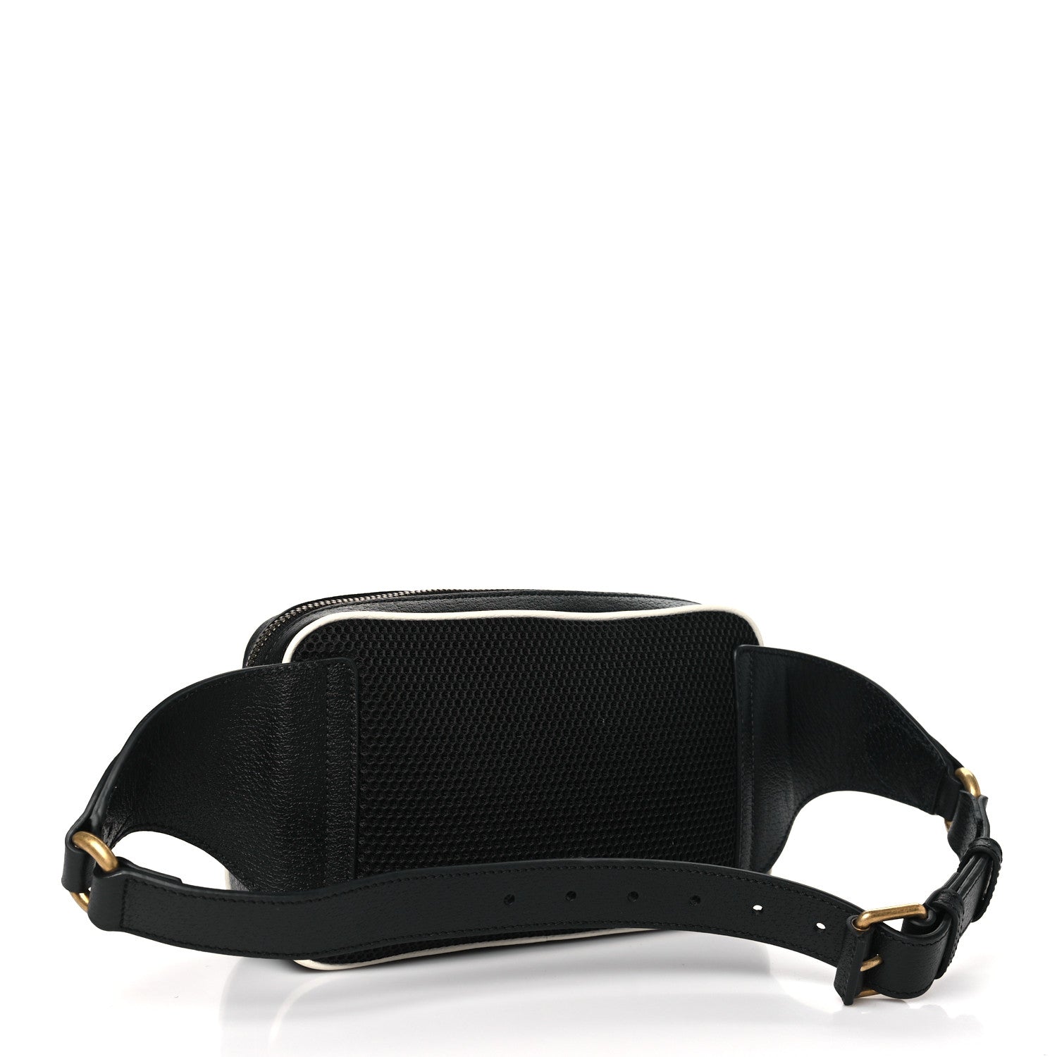 Gucci X ADIDAS Textured Dollar Calfskin Belt Bag Black 3 of 10