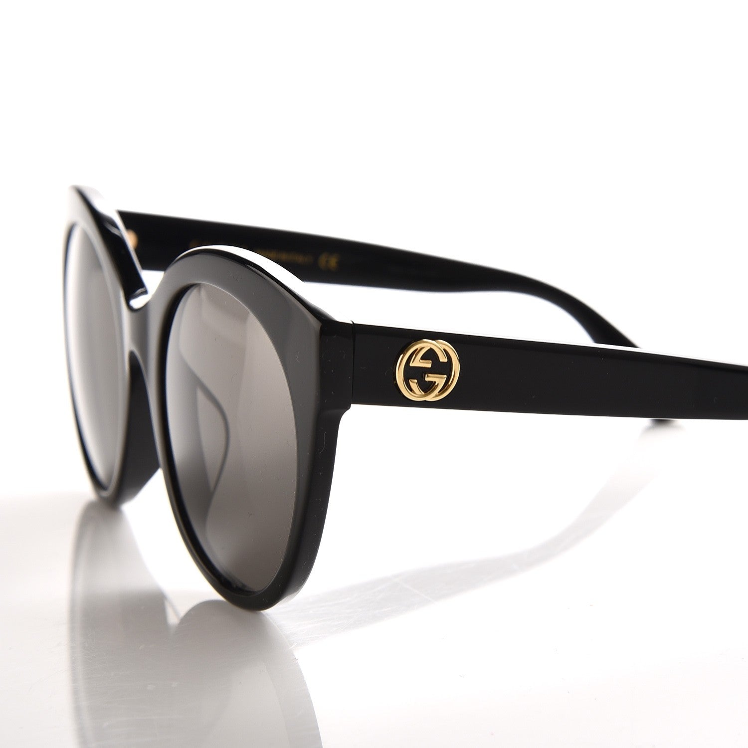 Gucci Round GG Sunglasses GG0028SA Black 8 of 9