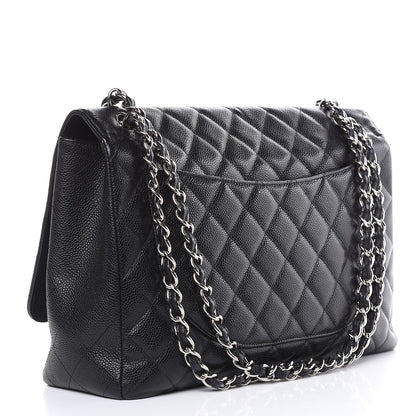Chanel Caviar Quilted Maxi Single Flap Black 4 of 13