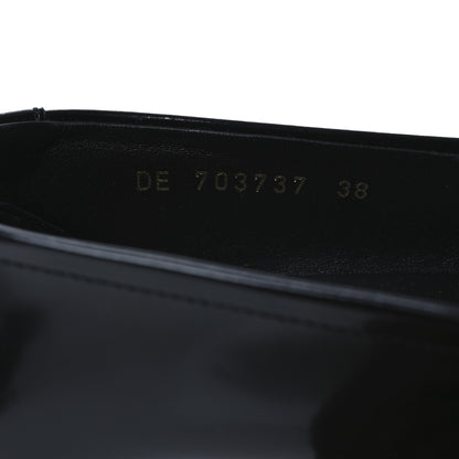 Saint Laurent Calfskin Penny Loafers 38 Black 10 of 11