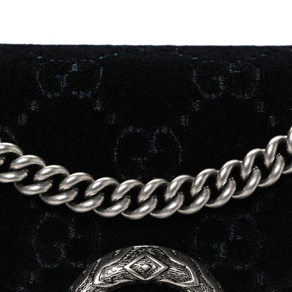 Gucci Velvet GG Monogram Small Dionysus Shoulder Bag Black 8 of 10