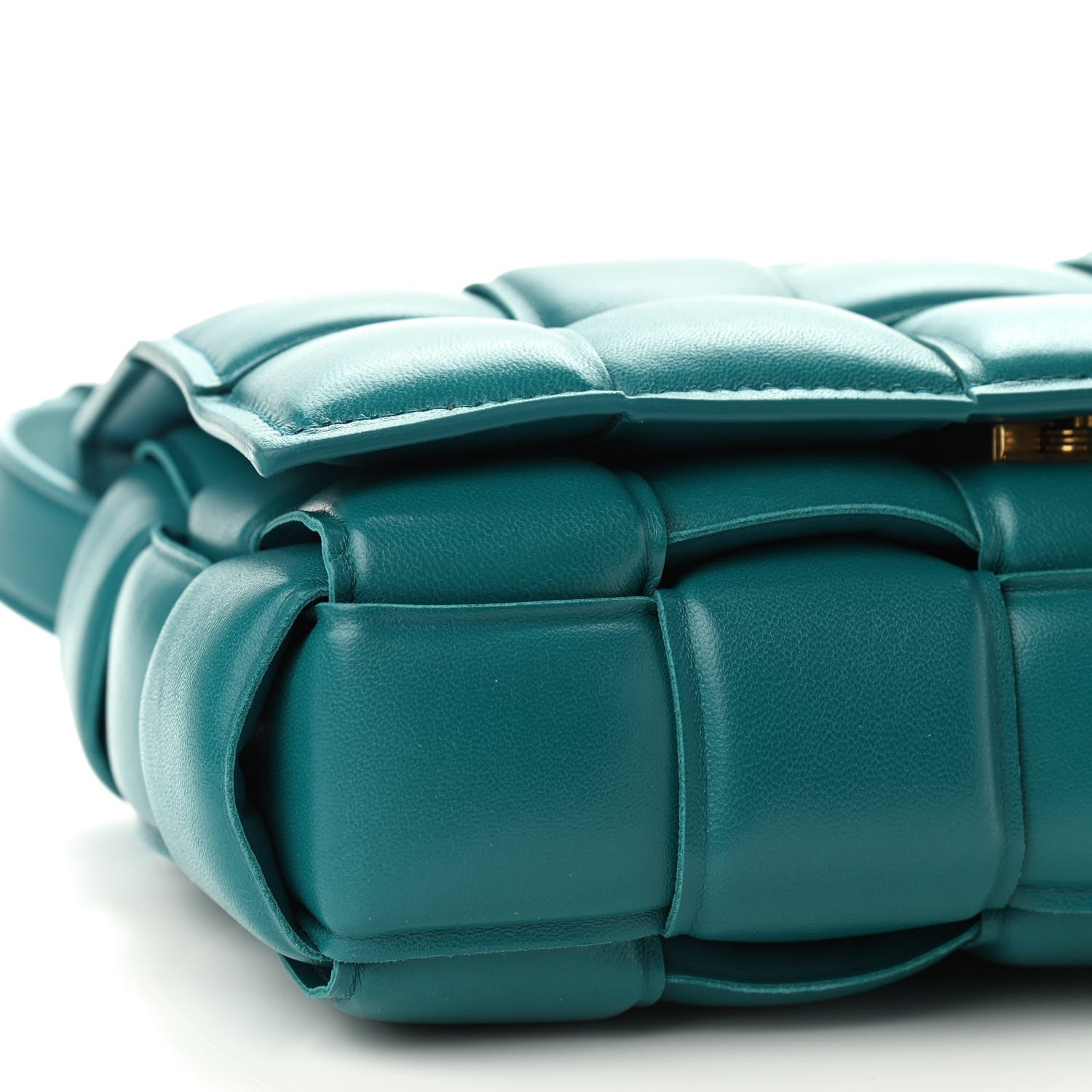 Bottega Veneta Nappa Maxi Intreccio Padded Cassette Crossbody Bag Mallard 8 of 9