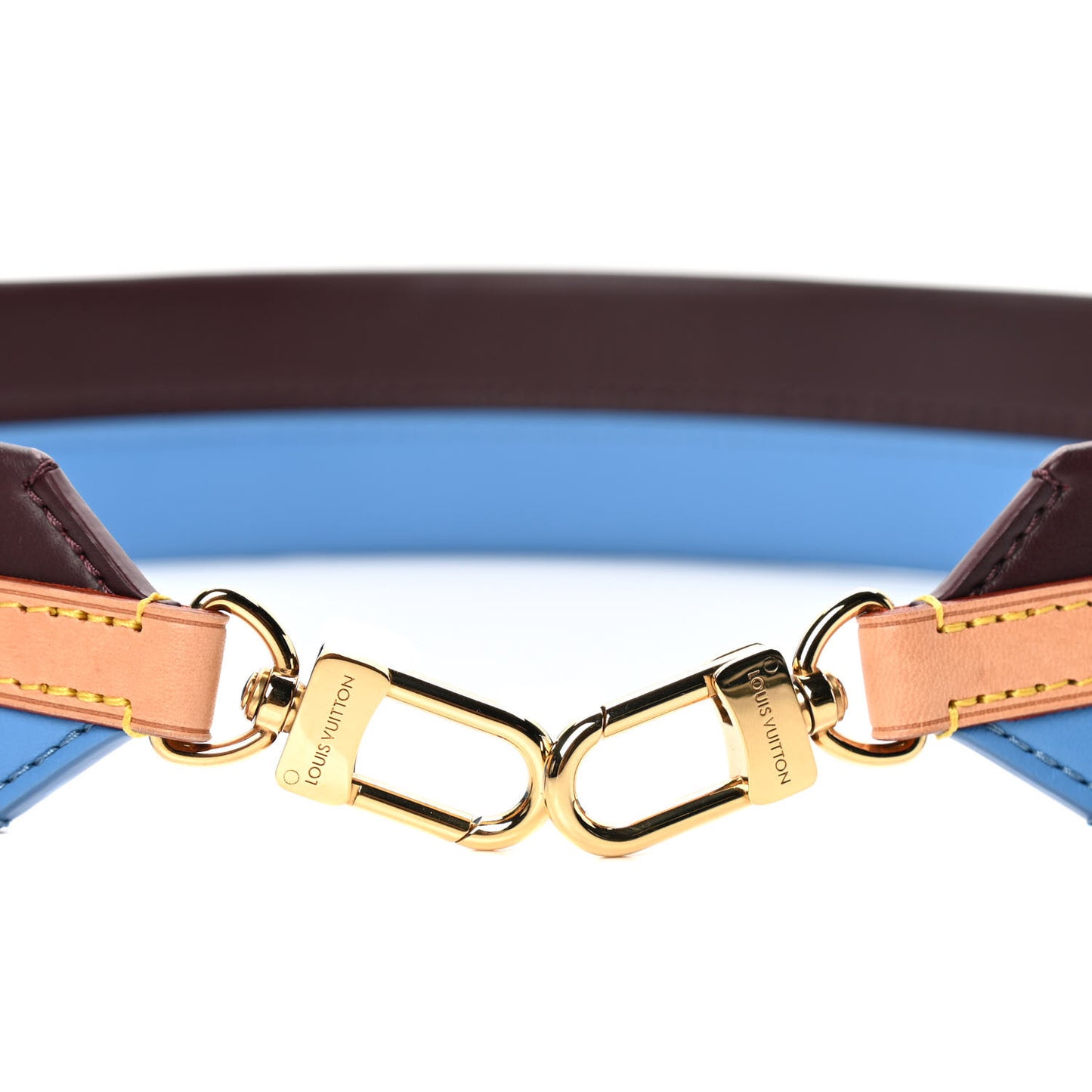 Calfskin Cluny MM Shoulder Strap Blue Glacial