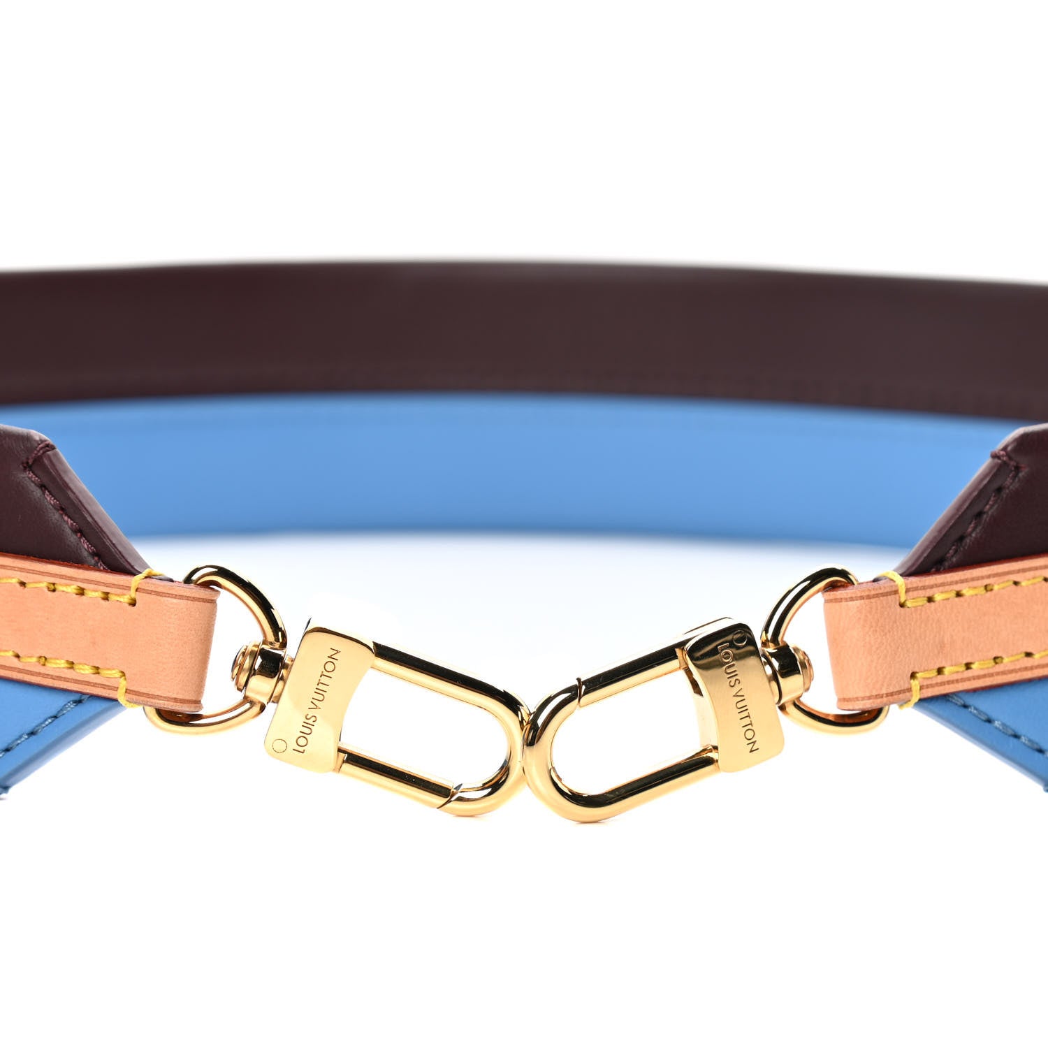 Louis Vuitton Calfskin Cluny MM Shoulder Strap Blue Glacial 3 of 3