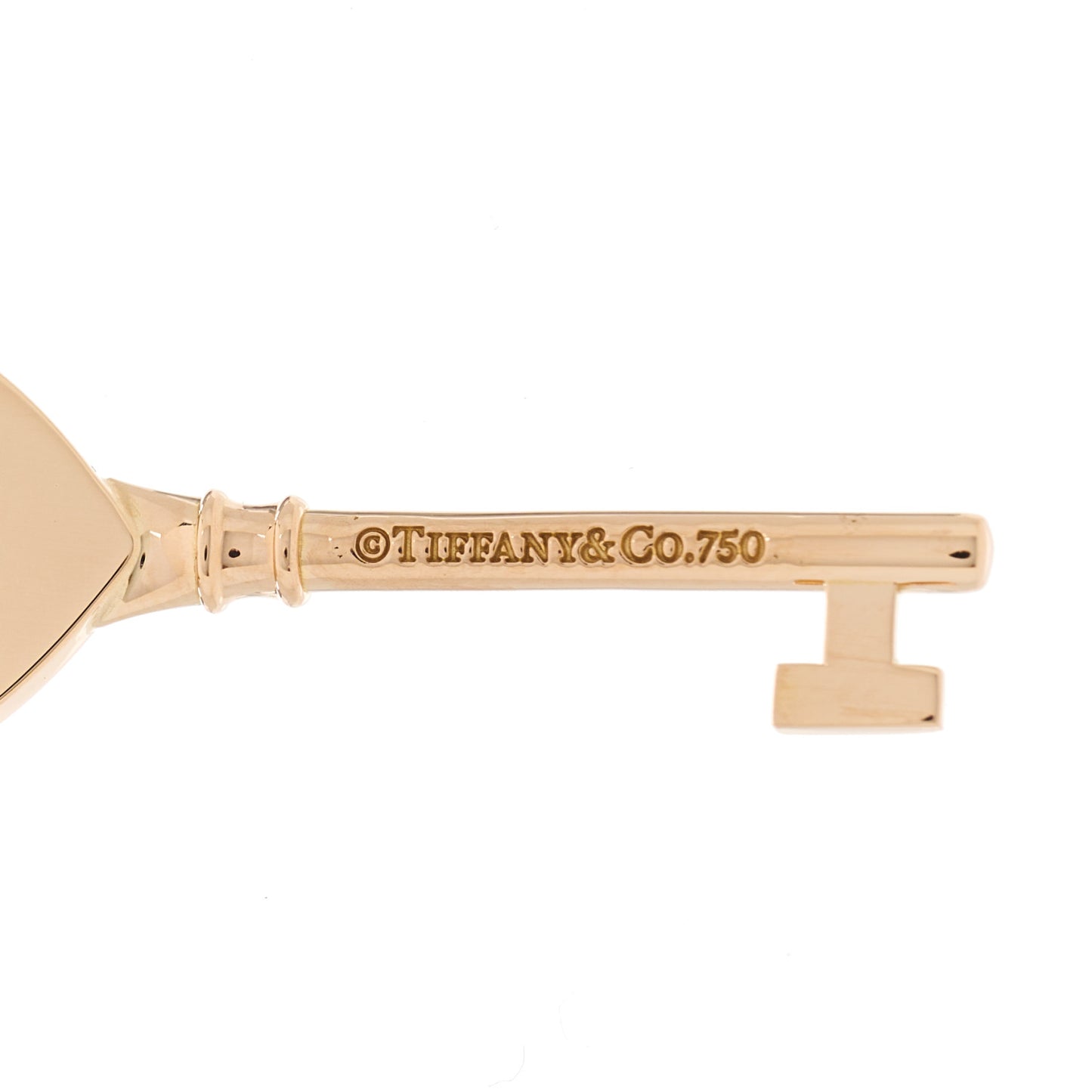 18K Rose Gold Return To Tiffany Heart Key Pendant Necklace