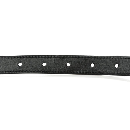 Gucci Plutone Calfskin Double G Reversible 20mm Belt 100 40 Porcelain Rose Black 6 of 6