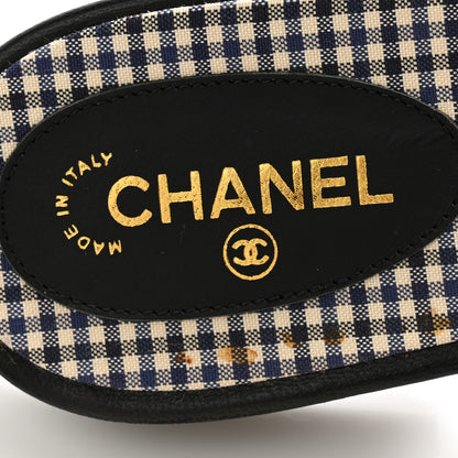 Chanel Patent Quilted Camellia Sandal 40 Black 6 of 10
