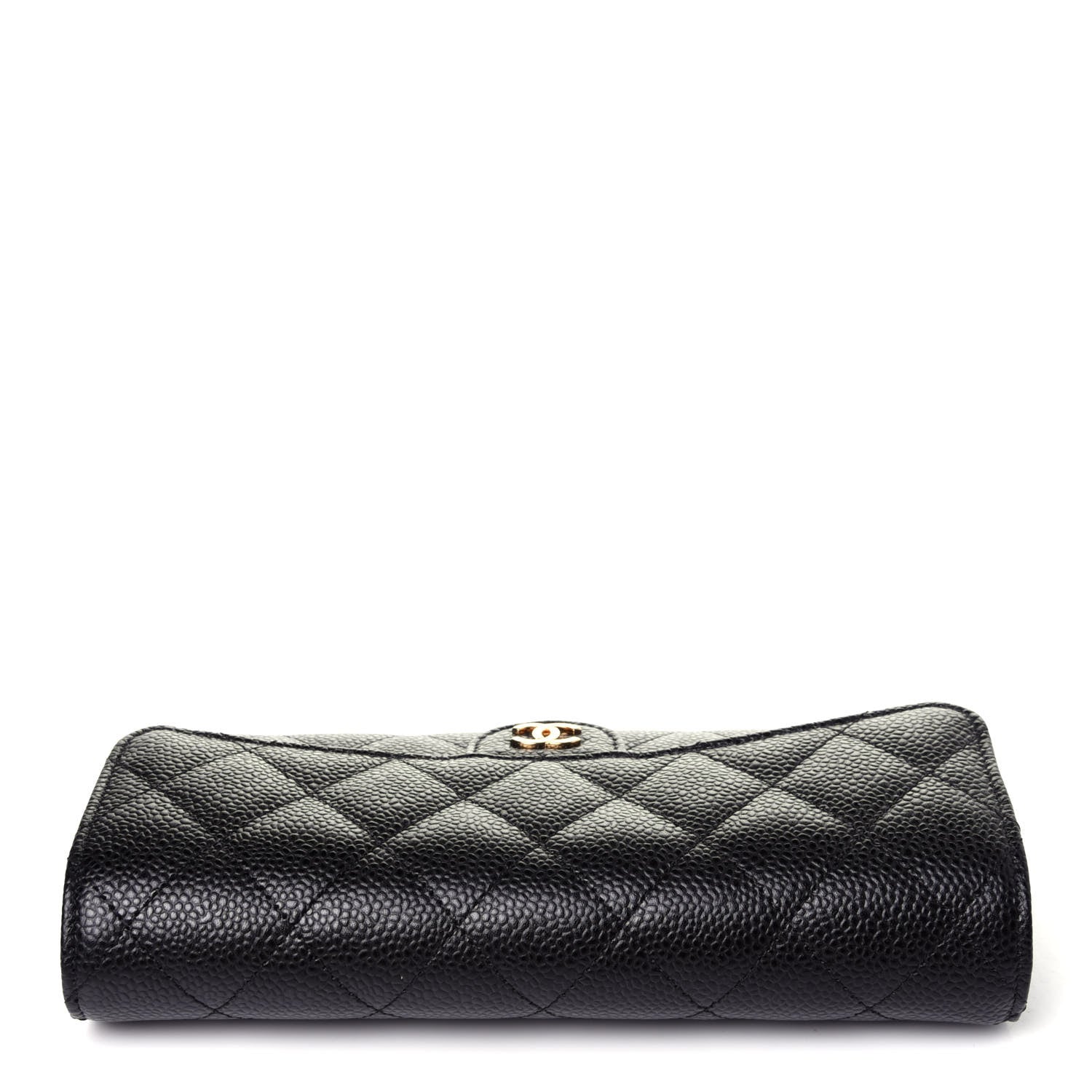 Christian Dior Grained Calfskin Diorama Wallet on Chain Pouch Black 10 of 11