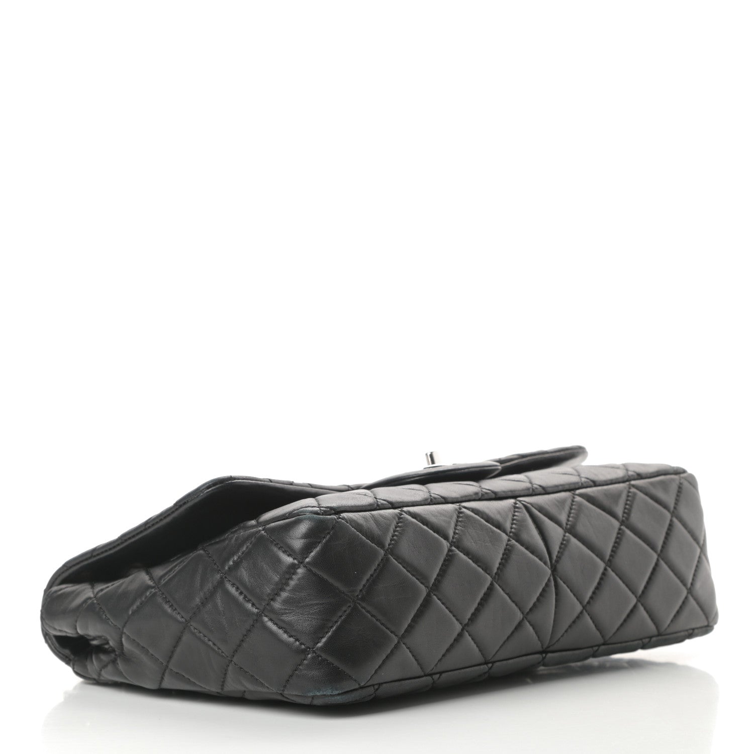 Chanel Lambskin Quilted Jumbo Single Flap Black 4 of 13
