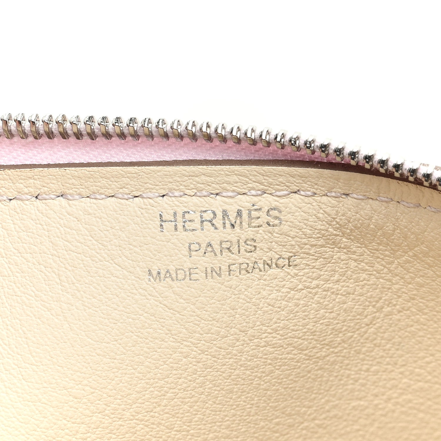 Hermes Evercolor Chaine d'Ancre Zipengo PM Toiletry Pouch Rose Pale 6 of 6