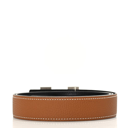 Hermes Box Togo 24mm Mini H Belt 80 32 Black Gold 2 of 5
