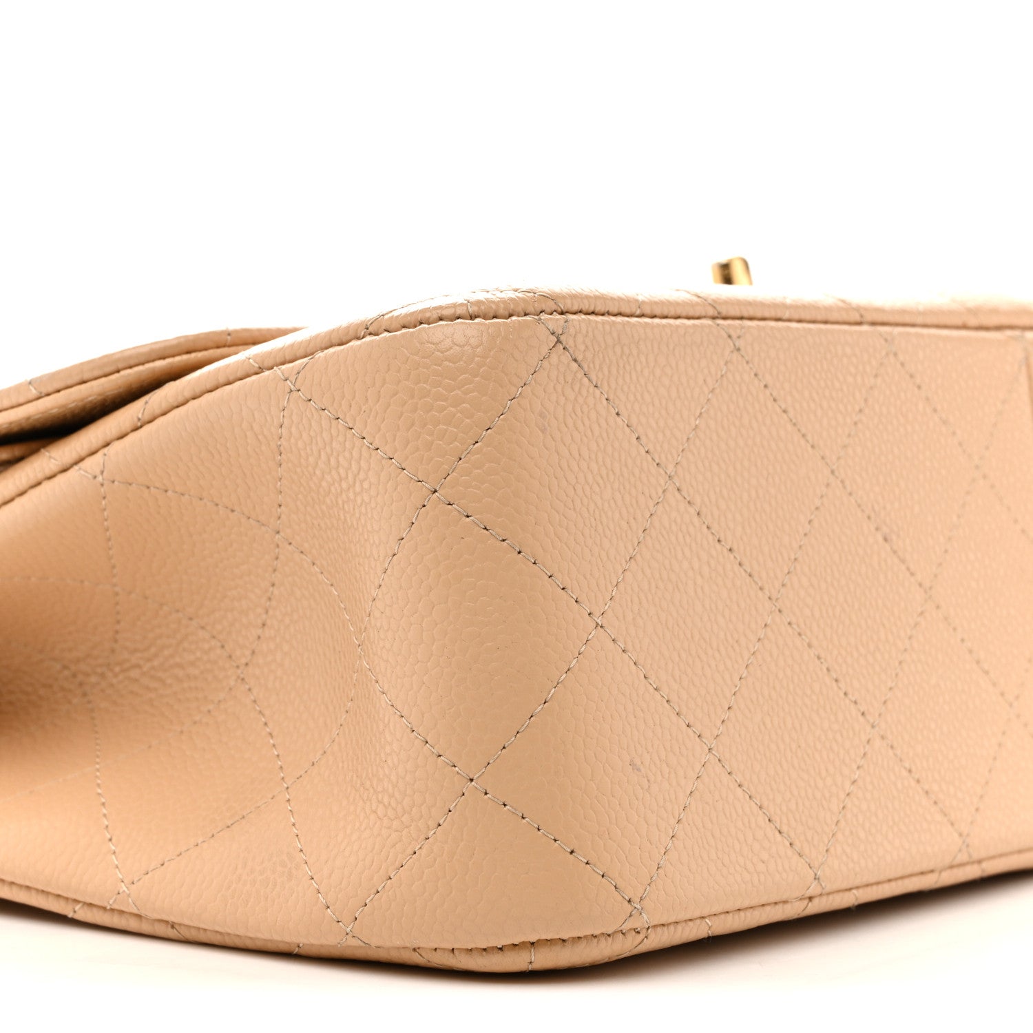 Chanel Caviar Quilted Jumbo Double Flap Beige 9 of 13